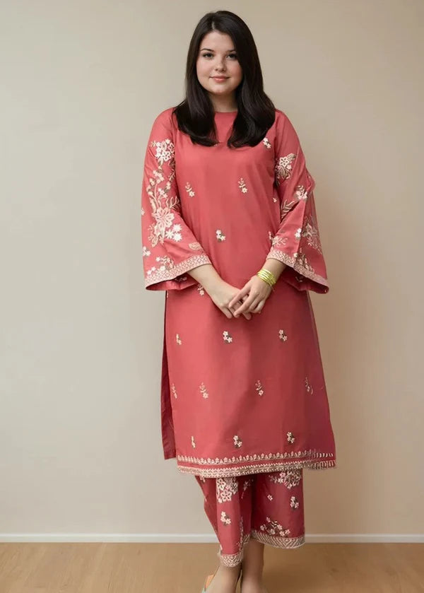Fabeha 2pc-Embroidered- Haveli
