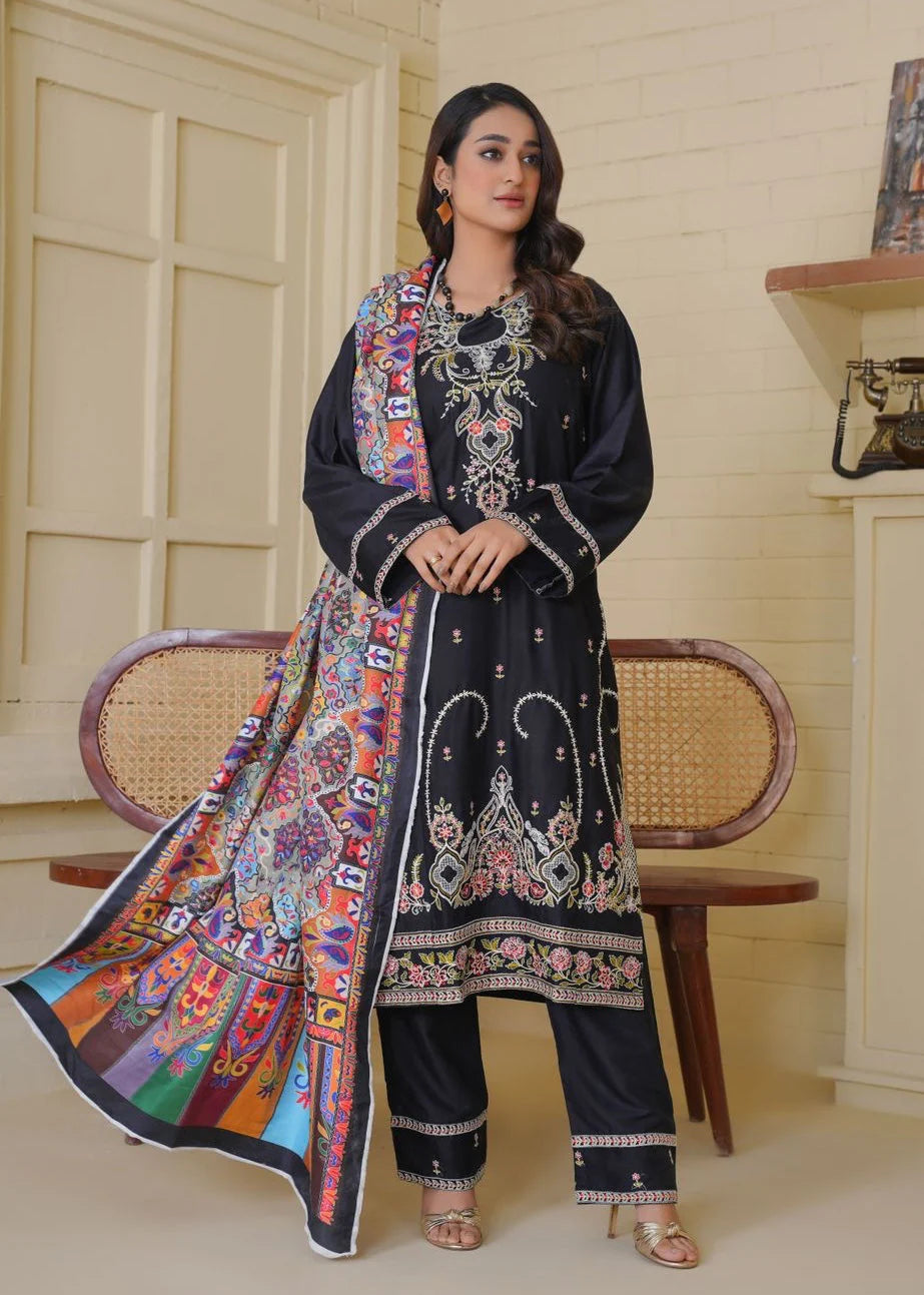 Zara 3PC-Embroidered -Haveli