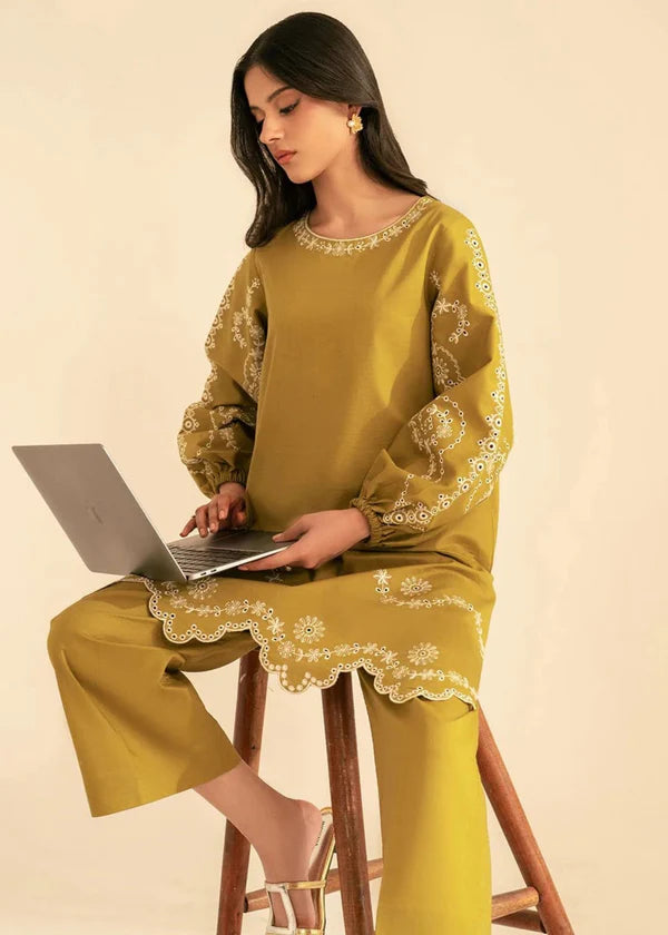 Prishay 2pc-Embroidered- Haveli