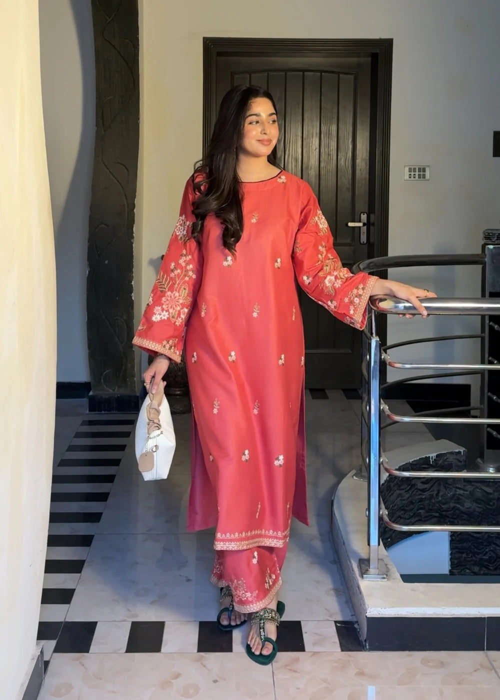 FEB 2pc-Embroiderd - Haveli