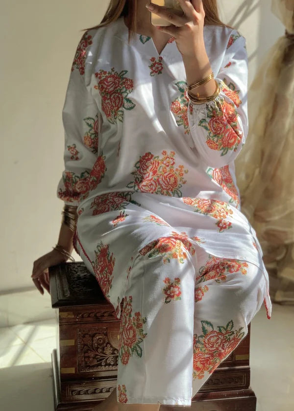 Ayzel 2pc-Embroidered- Haveli