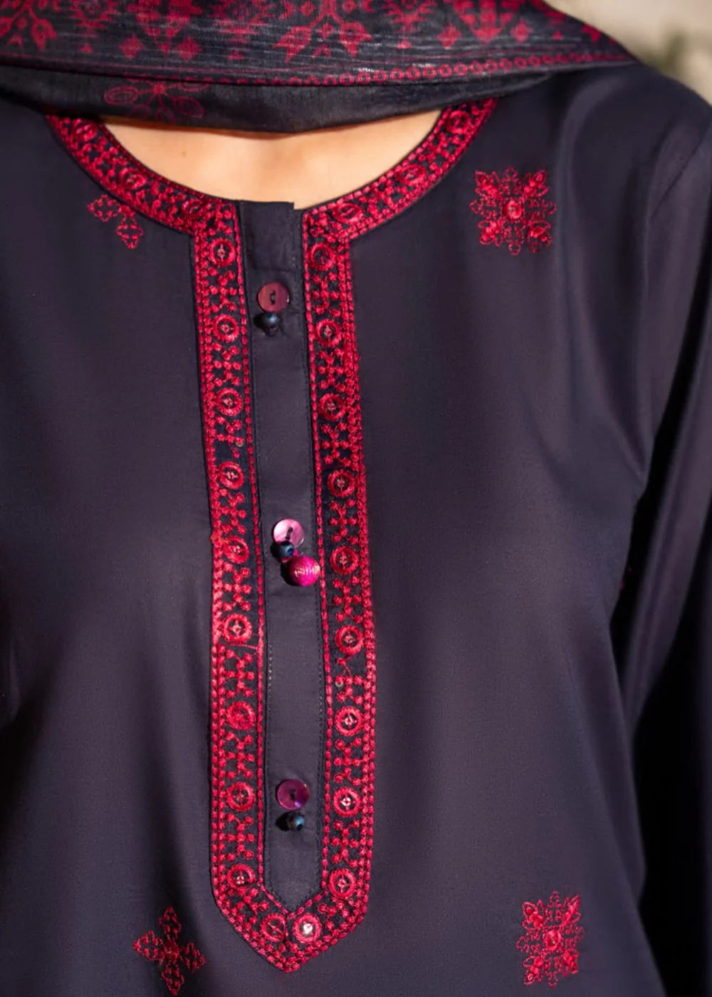Saiyaara 3PC-Embroidered-Haveli