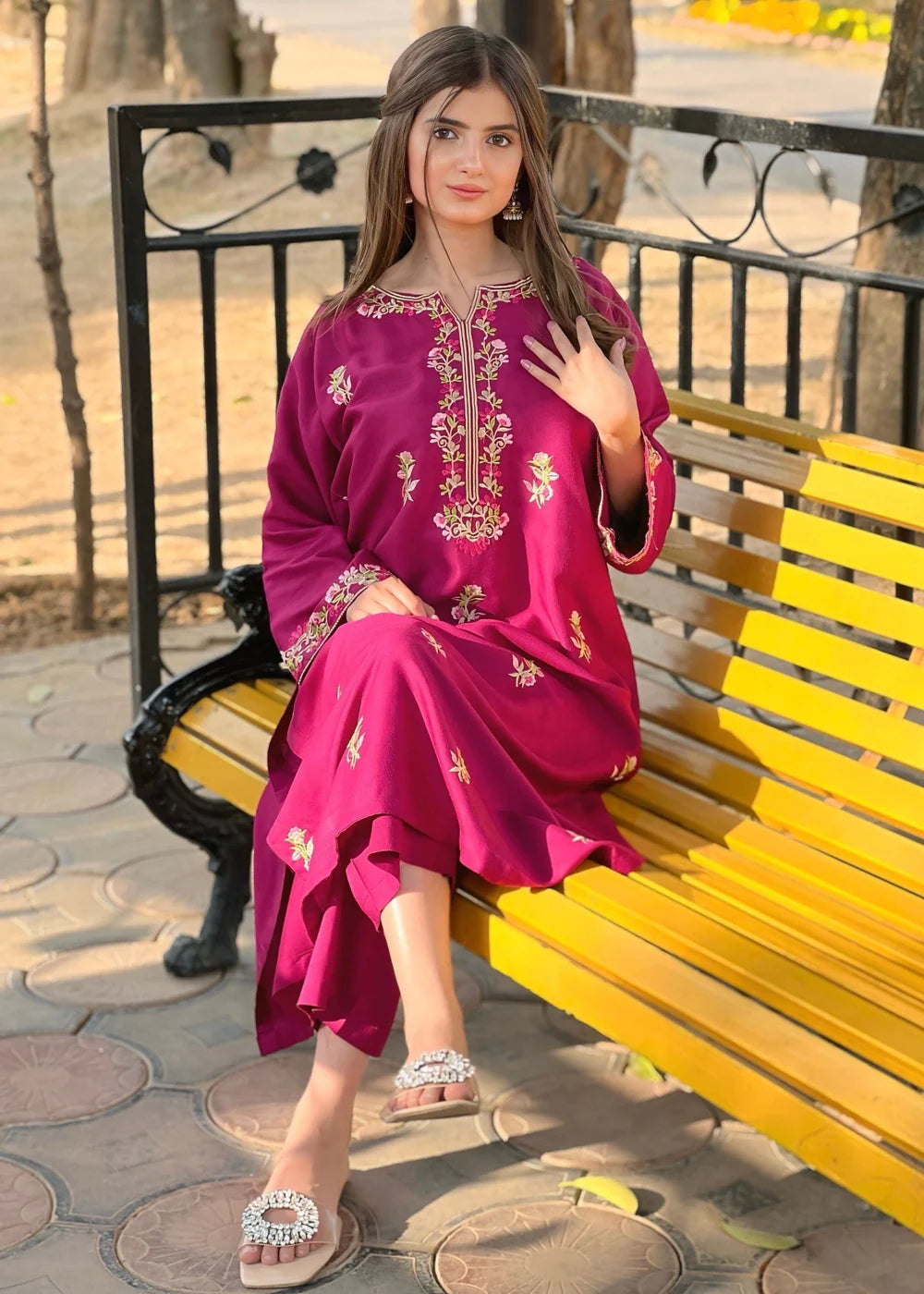 Rosebud (Plum) 2PC-Embroidered-Haveli