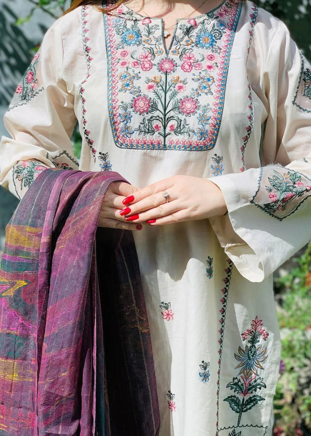 Naaz 2pc-Embroiderd - Haveli