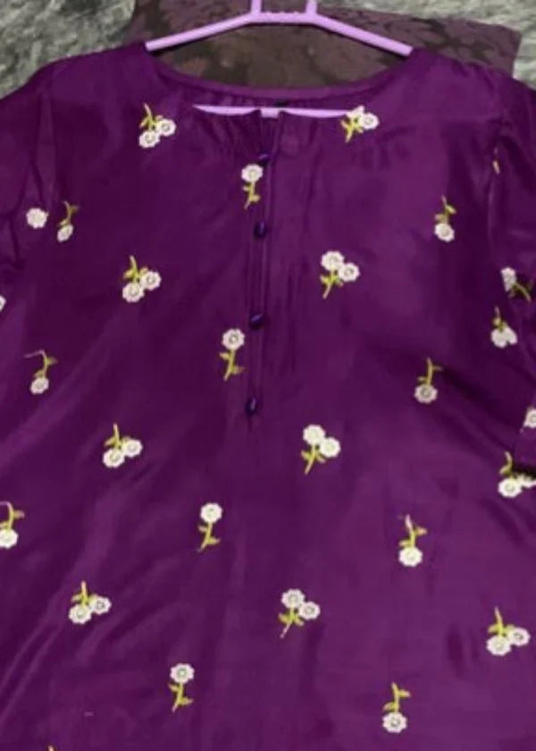 Floral (Purple) 2PC-Embroidered-Haveli