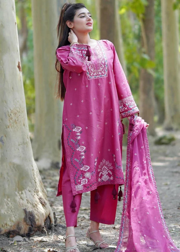 Alishah 3pc-Embroidered - Haveli