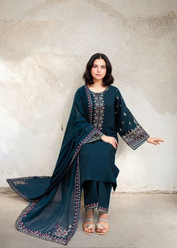 Adab 3PC-Embroidered-Haveli