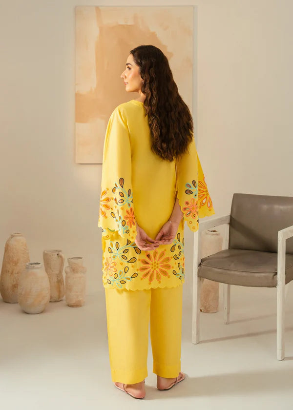 Grace (Yellow) 2PC-Embroidered-Haveli