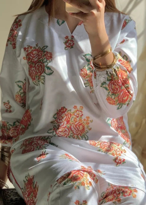 Ayzel 2pc-Embroidered- Haveli