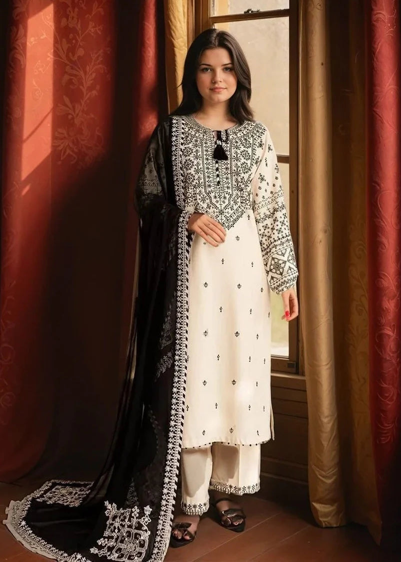 Arfa 3PC-Embroidered-Haveli