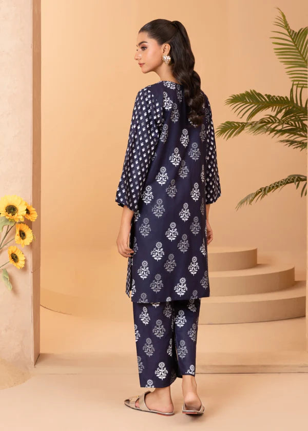 Ace (navy blue) 2PC-Printed-Haveli