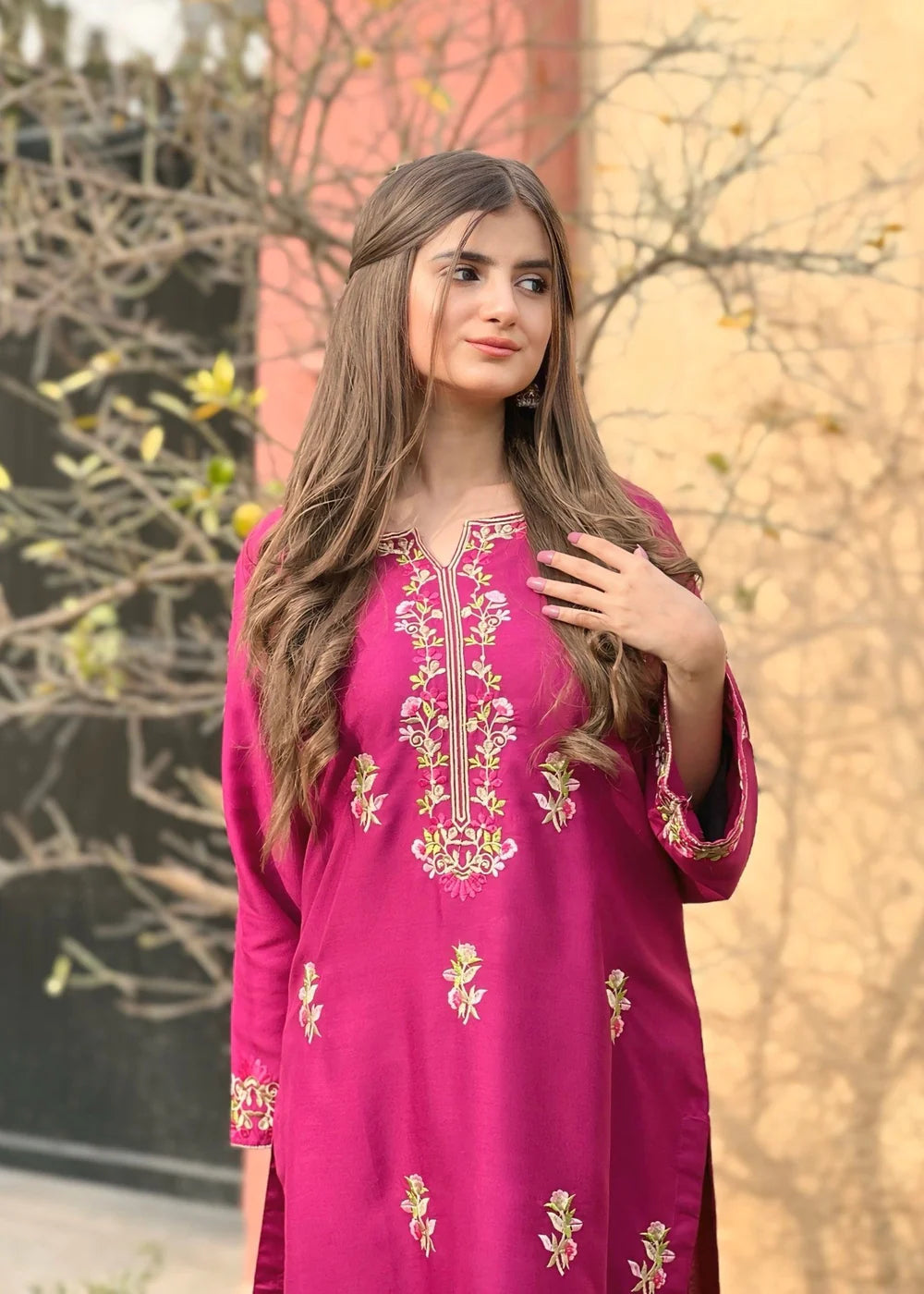 Rosebud (Plum) 2PC-Embroidered-Haveli