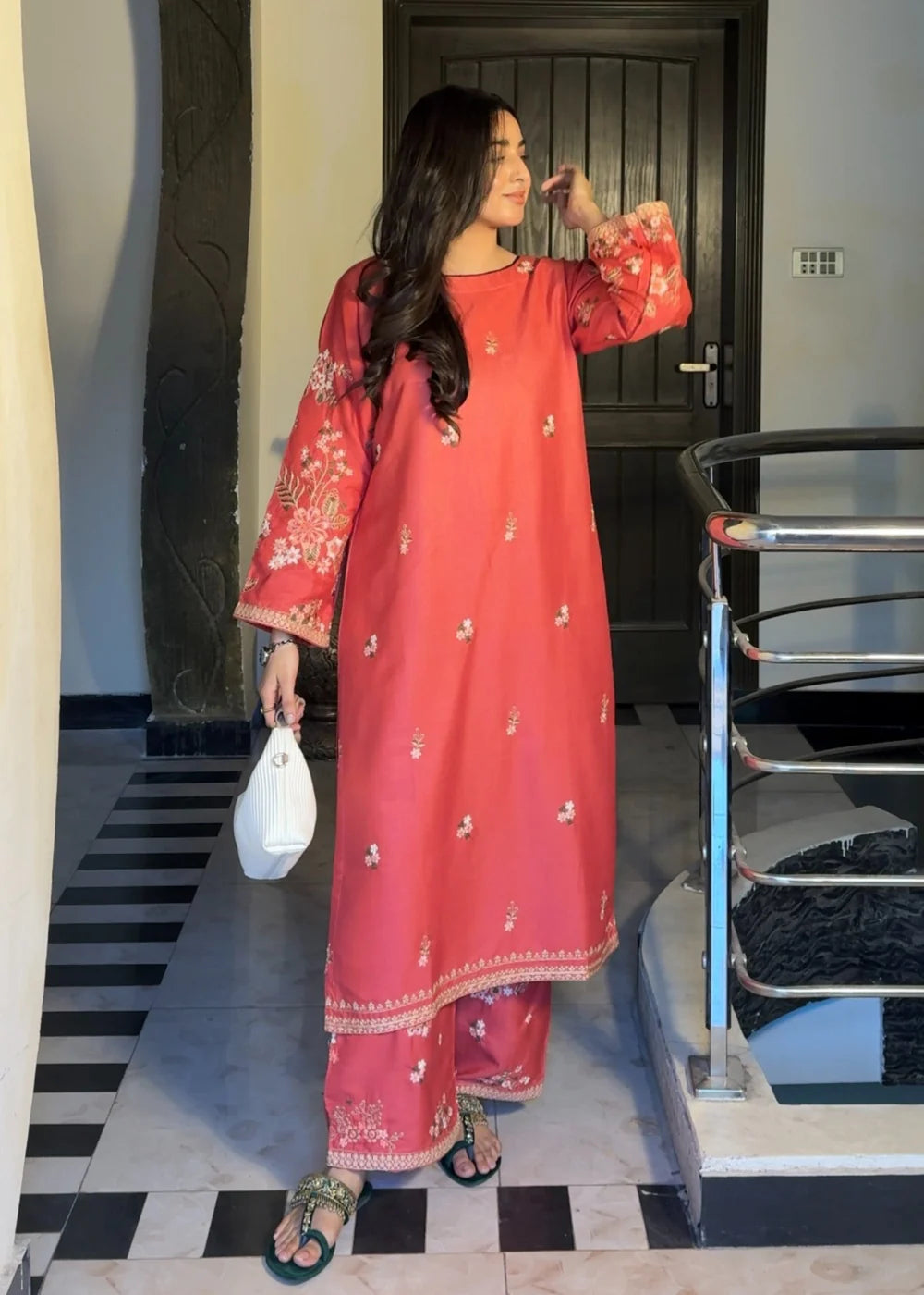 FEB 2pc-Embroiderd - Haveli
