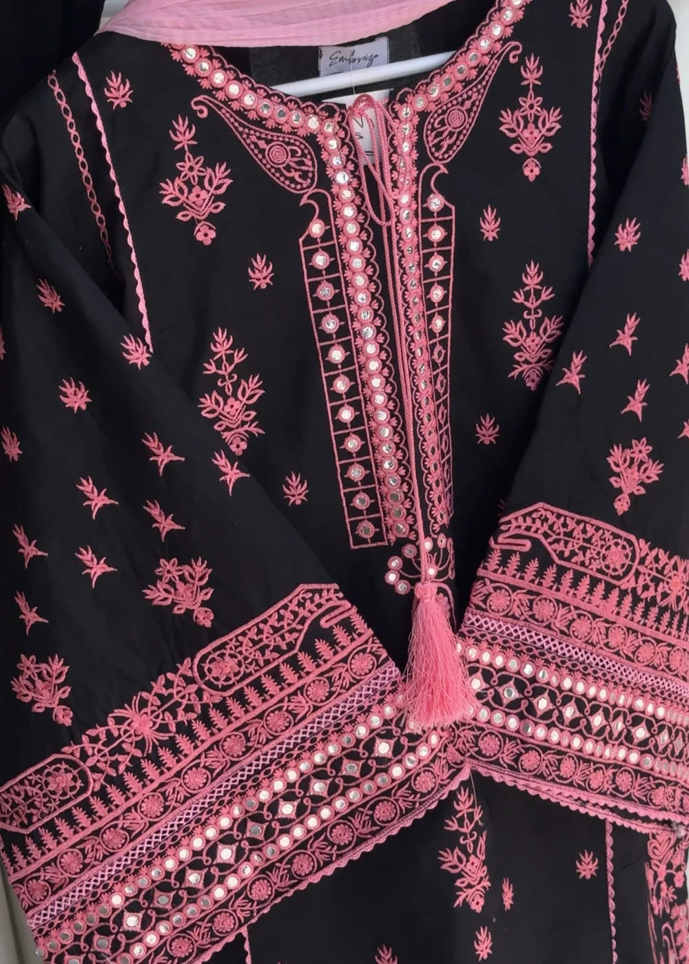 Ajal 2pc-Embroiderd - Haveli