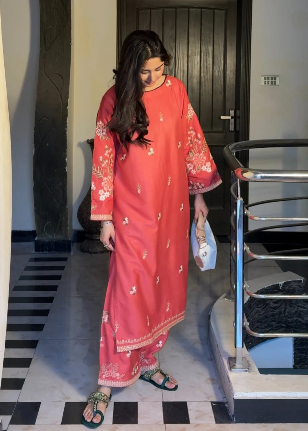 FEB 2pc-Embroiderd - Haveli