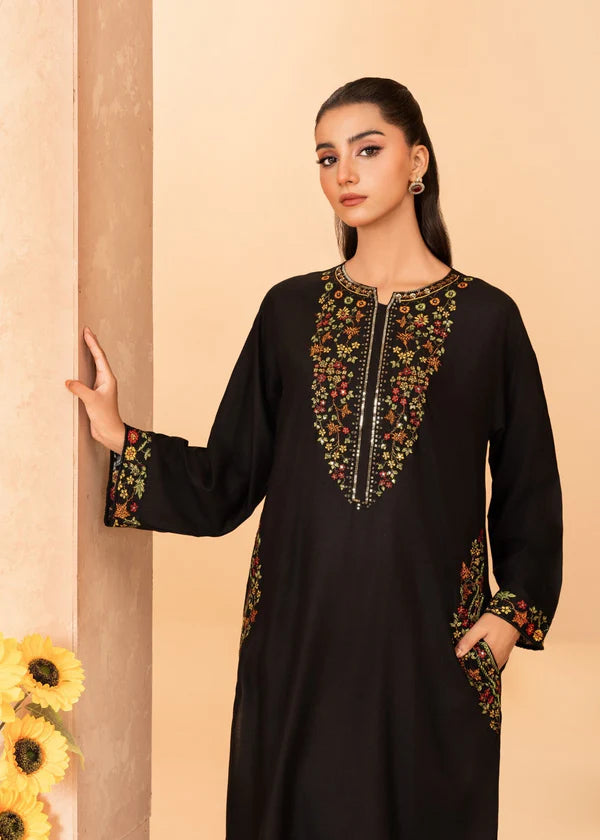 Pocket (Black) 2PC-Embroidered-Haveli