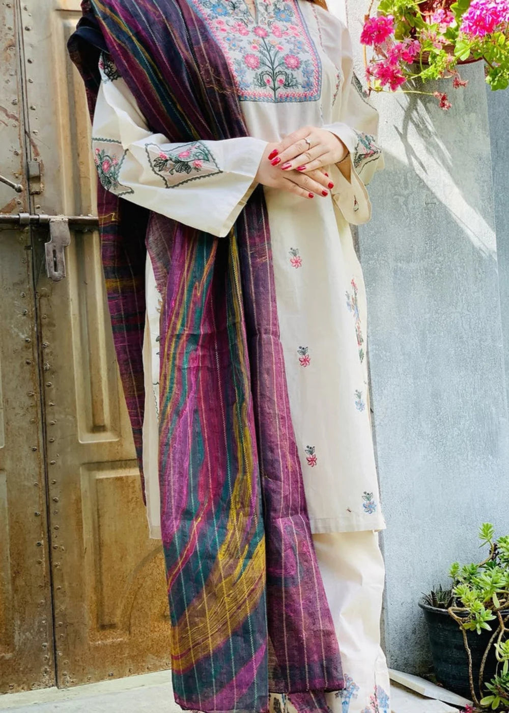 Naaz 2pc-Embroiderd - Haveli