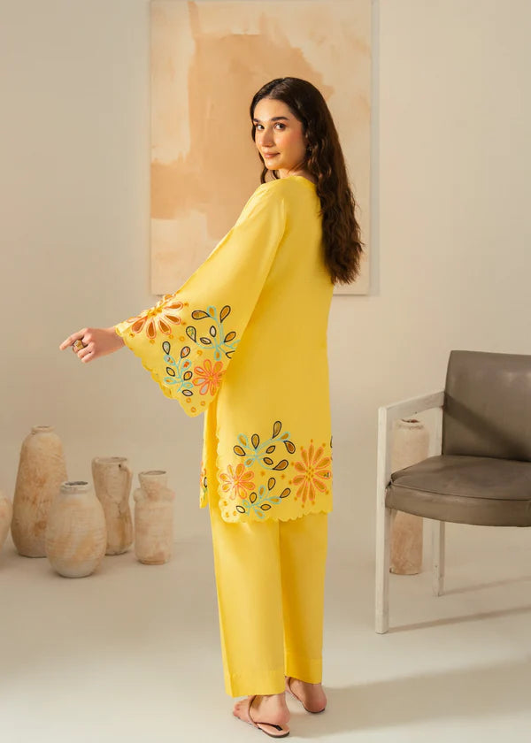 Grace (Yellow) 2PC-Embroidered-Haveli