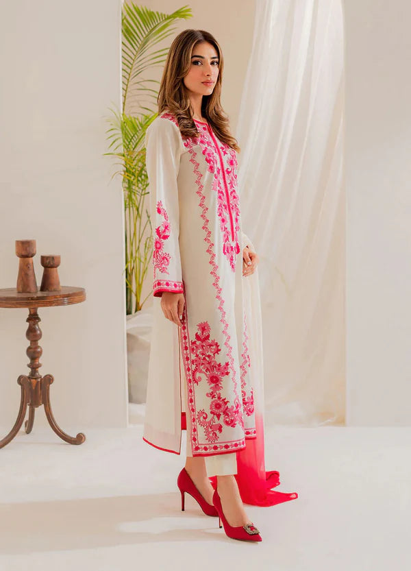 Raya 3pc-Embroidered - Haveli