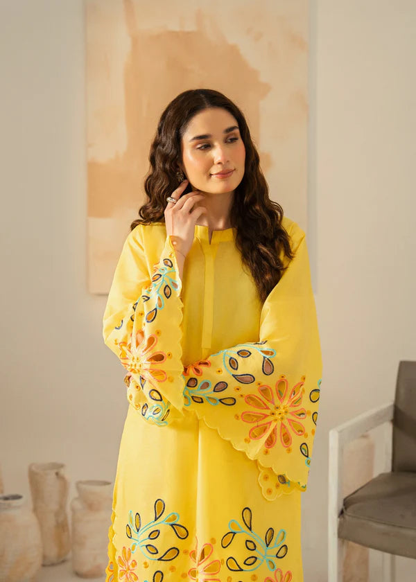 Grace (Yellow) 2PC-Embroidered-Haveli
