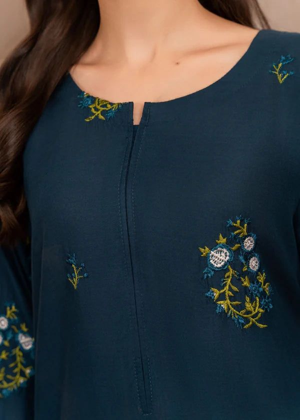 Tulip (teal) 2PC-Embroidered-Haveli