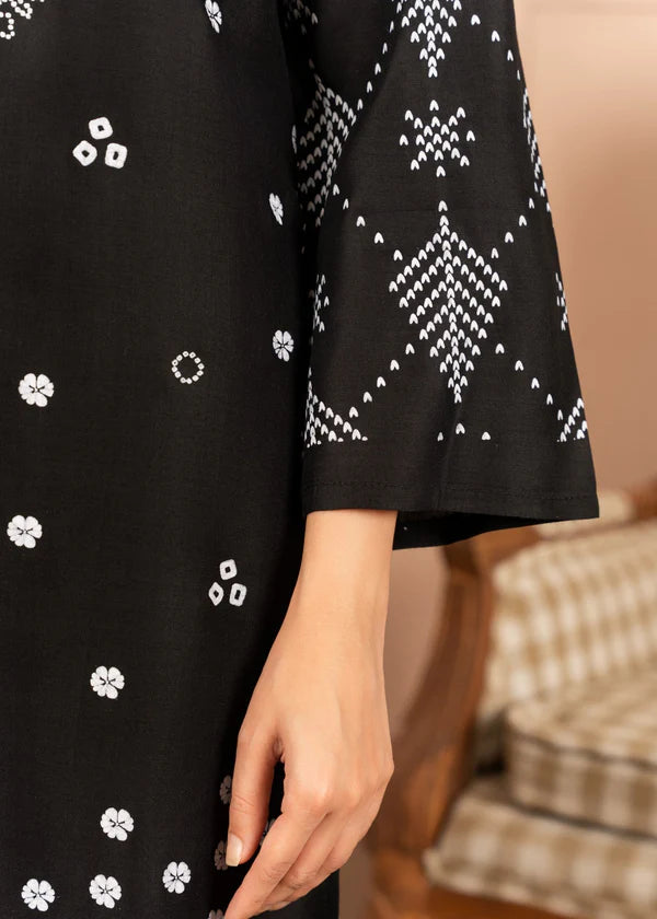 N Chunri (Black) 2PC-Printed-Haveli