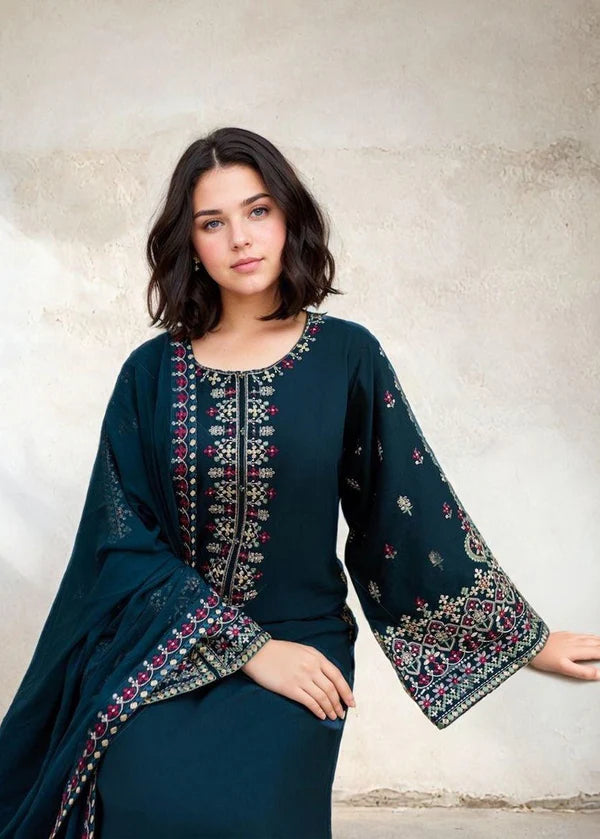 Adab 3PC-Embroidered-Haveli