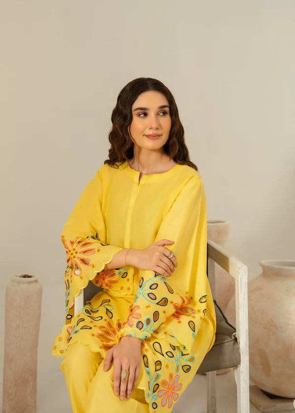 Grace (Yellow) 2PC-Embroidered-Haveli