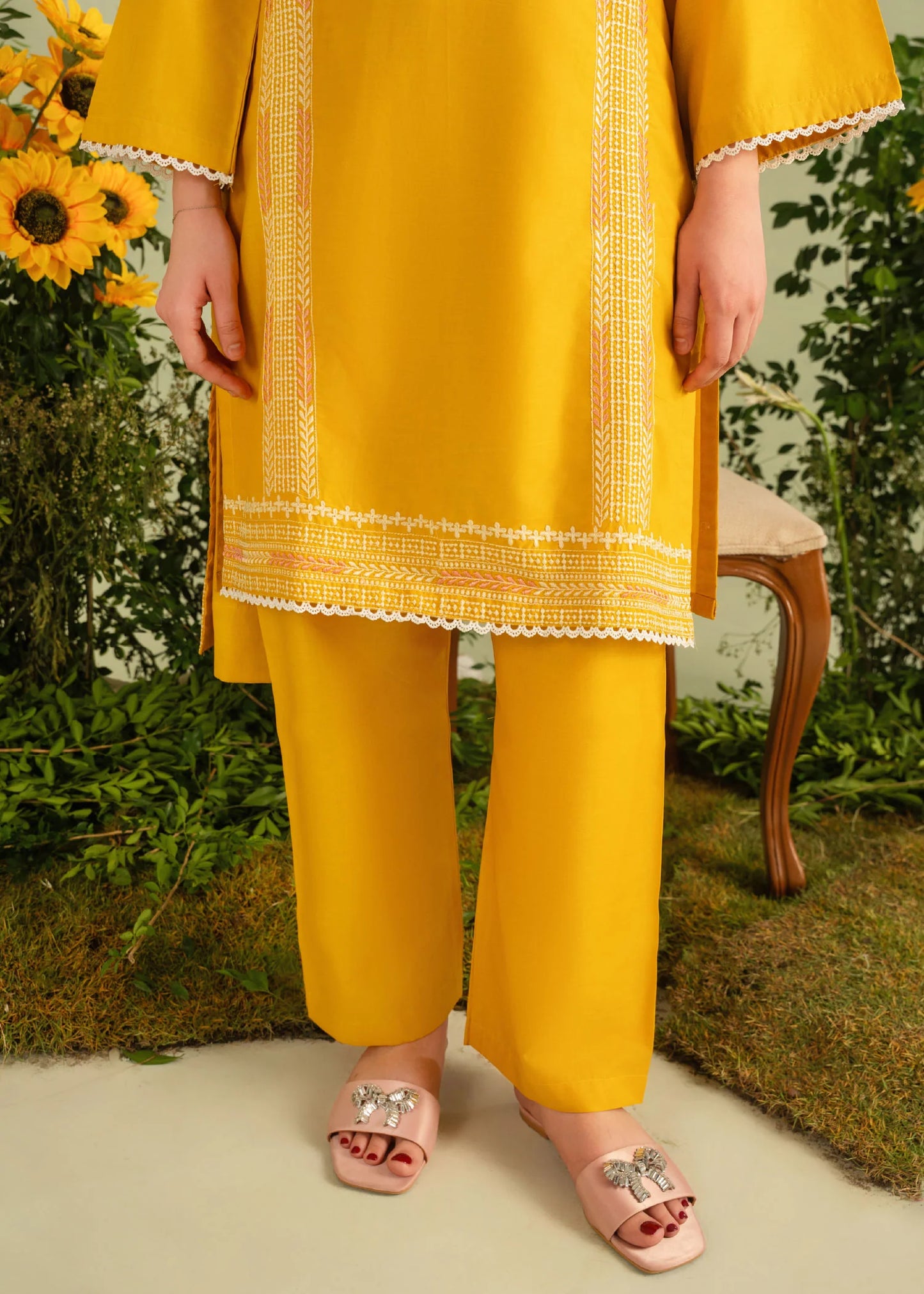 Lime 3PC - Embroidered