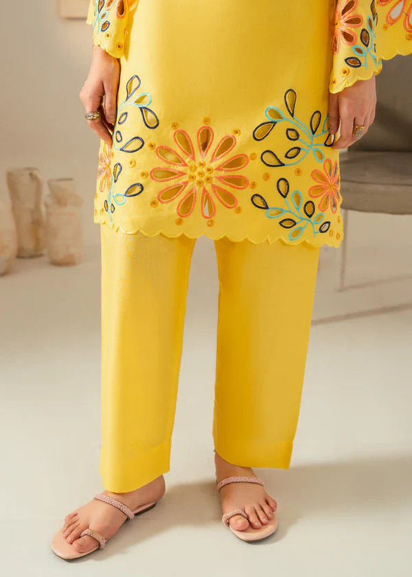 Grace (Yellow) 2PC-Embroidered-Haveli