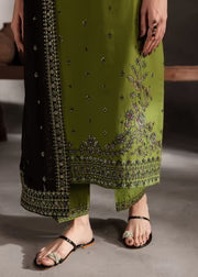 Ezzah 3PC - Lawn Embroidered Dress- Haveli