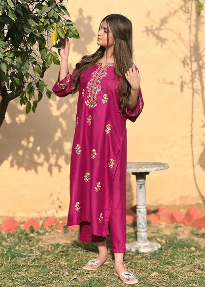 Rosebud (Plum) 2PC-Embroidered-Haveli