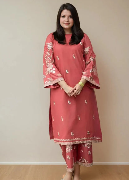 Fabeha 2pc-Embroidered- Haveli