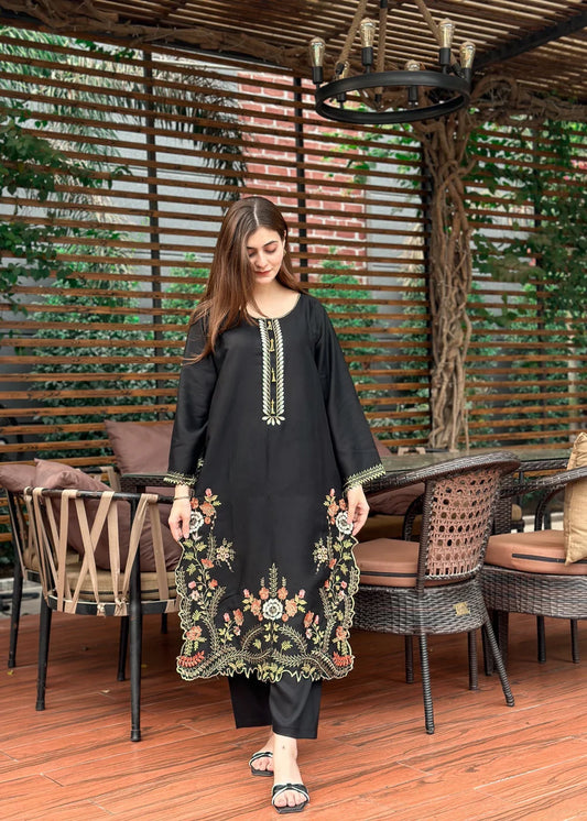Aneela 2pc-Embroidered- Haveli