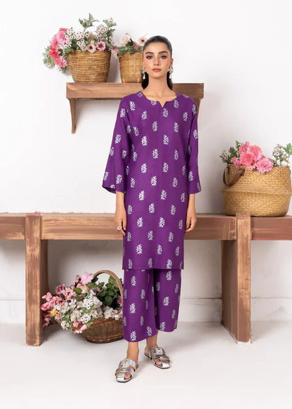 Saleha (Purple) 2PC-Printed-Haveli