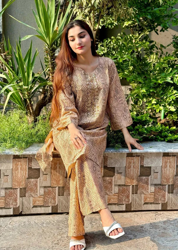 Handmade 2pc-Printed- Haveli