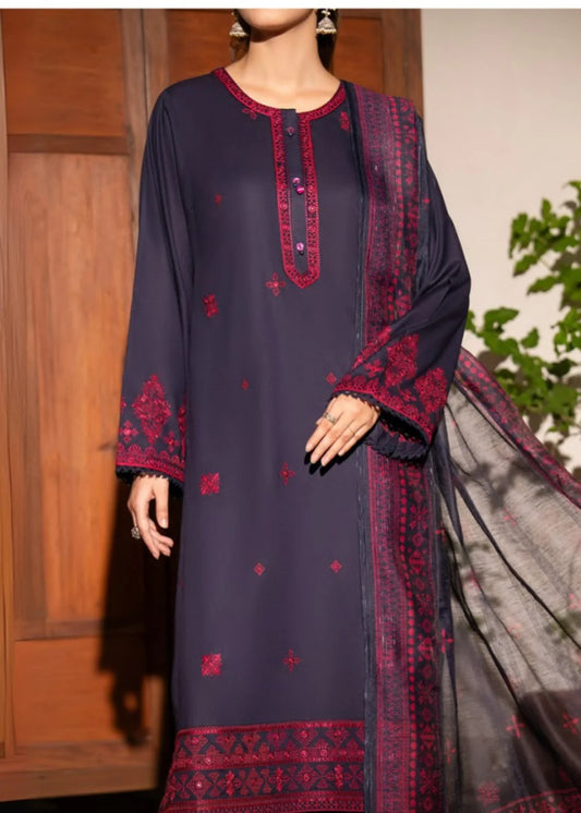 Saiyaara 3PC-Embroidered-Haveli
