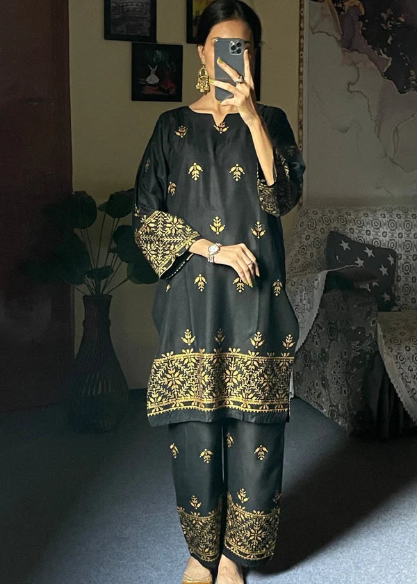 Arrow(Black) 2PC-Printed-Haveli