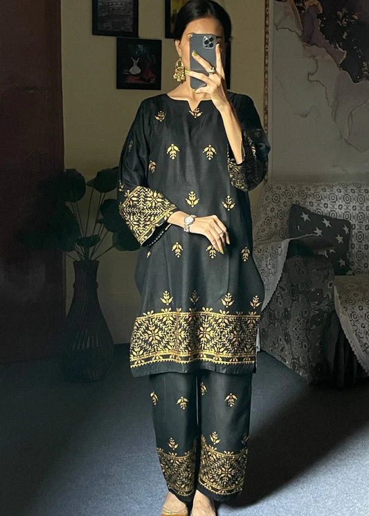 Arrow(Black) 2PC-Printed-Haveli