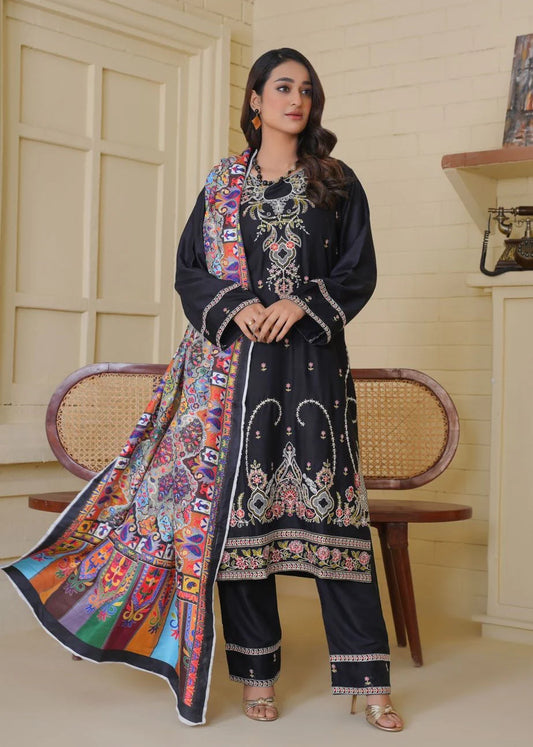 Zara 3PC-Embroidered -Haveli