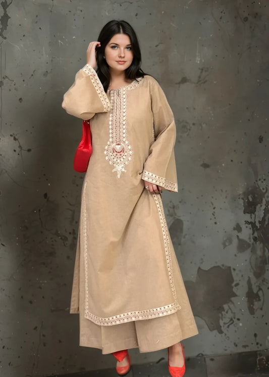 Unzay 2pc-Embroiderd - Haveli