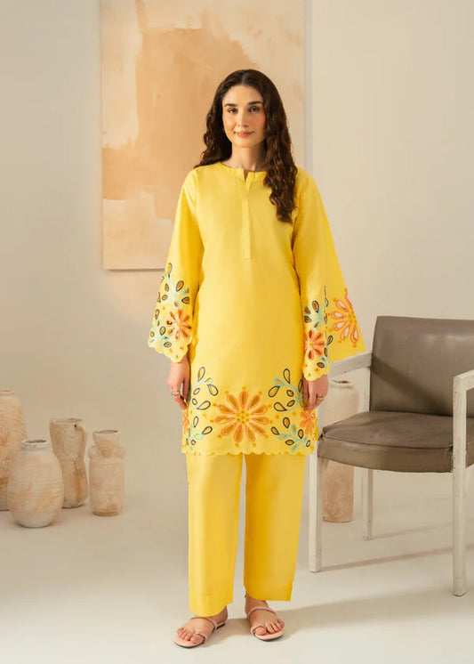 Grace (Yellow) 2PC-Embroidered-Haveli