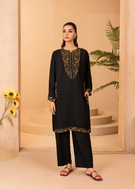 Pocket (Black) 2PC-Embroidered-Haveli