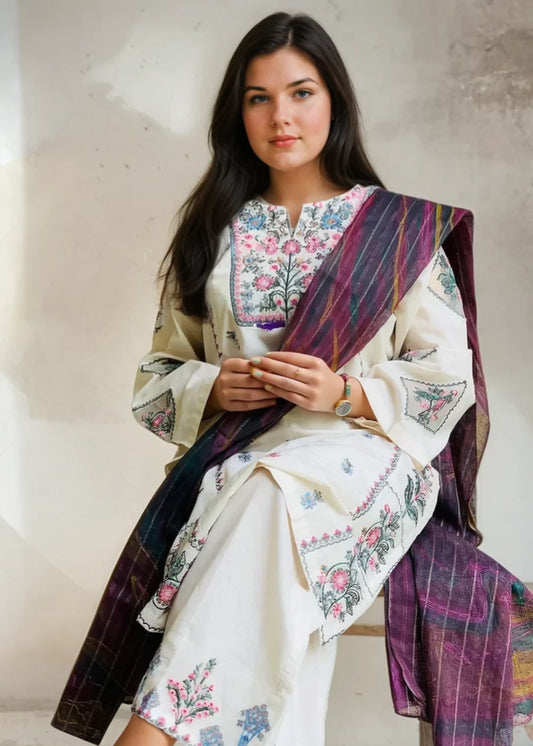 Naaz 2pc-Embroiderd - Haveli
