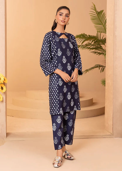 Ace (navy blue) 2PC-Printed-Haveli