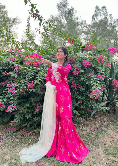 Powder PInk 2PC-Printed-Haveli