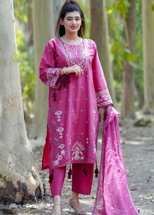 Alishah 3pc-Embroidered - Haveli