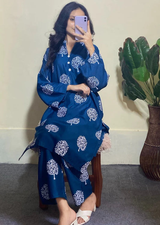 Tree (Zinc) 2PC-Printed-Haveli