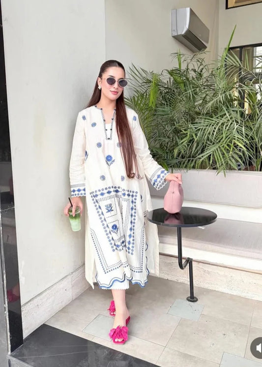 Nayra   2pc-Embroidered- Haveli