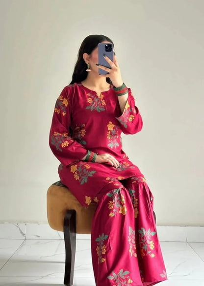 Arabic Lawn Sharara 2PC-Printed-Haveli